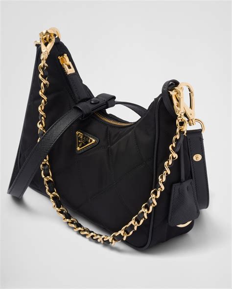 prada double zip nylon bag|Prada nylon bag re edition.